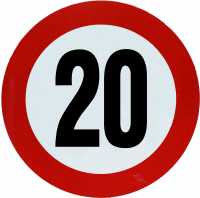 20er Schild