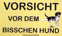 Lustiges Hundeschild